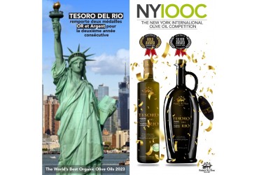 Tesoro del Rio remporte 2 médailles Or et Argent pour la 2ème année consécutive au concours NYIOOC 2023.